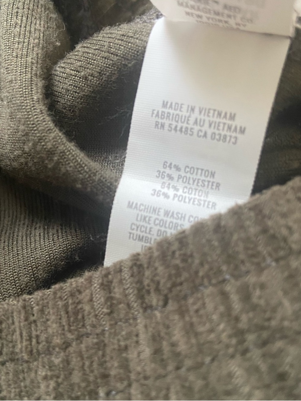 Aerie Olive Green Women’s Pull-On Corduroy Velour Flare Pants – XS - Picture 6 of 6